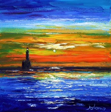 A Rattrayhead Sunrise 16x16 SOLD A Rattrayhead Sunrise 16x16 SOLD